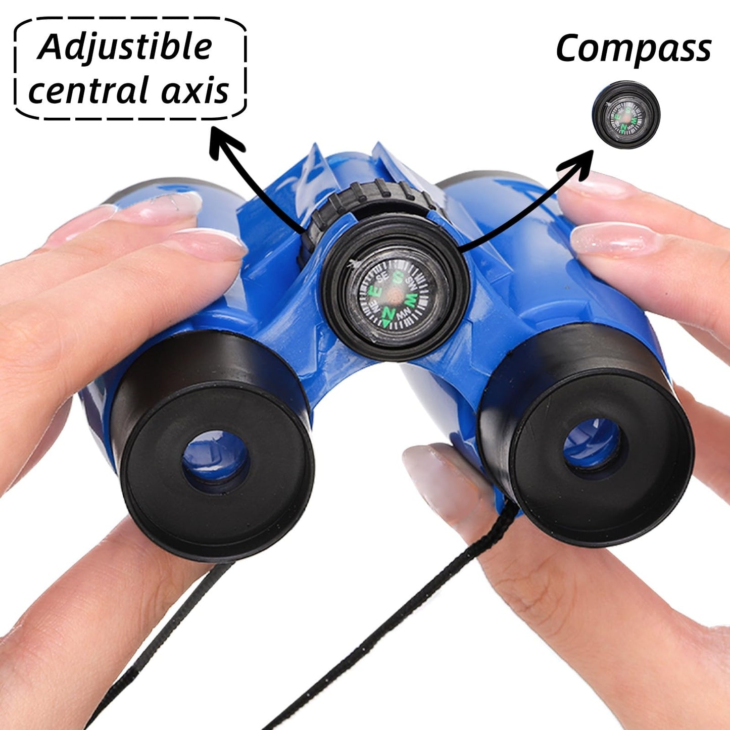 Eorbow 20 Pack Binoculars Toy for Kids, Kids Binoculars with Compass and Neck String, Nature Exploration Toys, Party Favors Learning Gifts for Sightseeing, Camping Adventure, Birdwatching