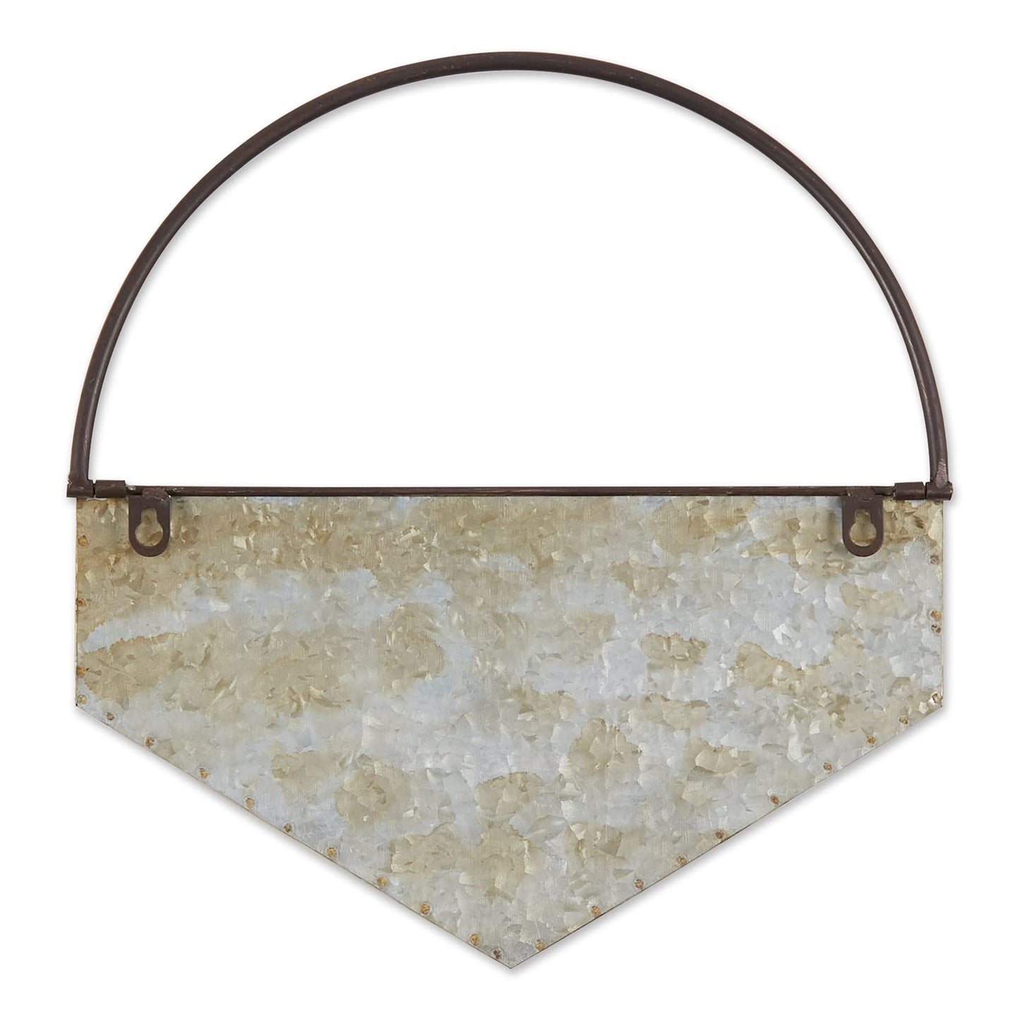 DII Galvanized Planter Collection Wall Hanging, Diamond, 14.5x4x14.5, Iron