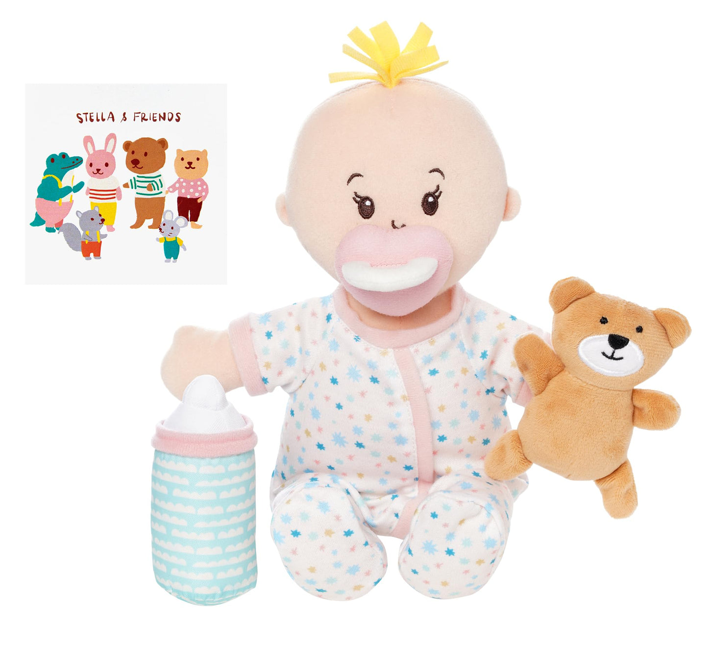 Manhattan Toy Wee Baby Stella Sleepy Time Scents Soft Doll Set, 12",Peach