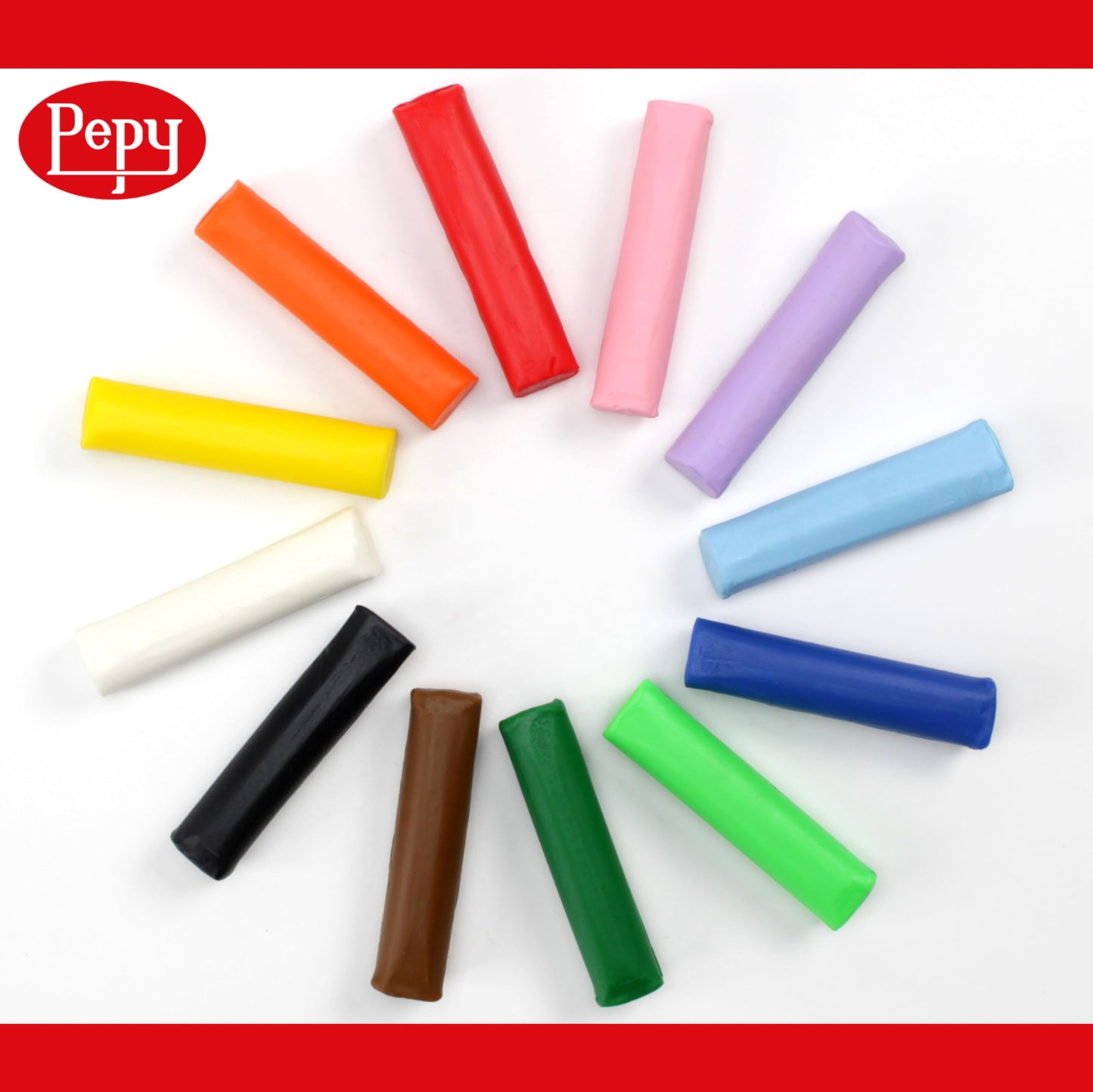 Pepy Plastilina Reusable and Non-Drying Modeling Clay; Set of 36; 3 Each of 12 Colors, 0.8 Ounces Each, Perfect for Arts and Crafts Projects