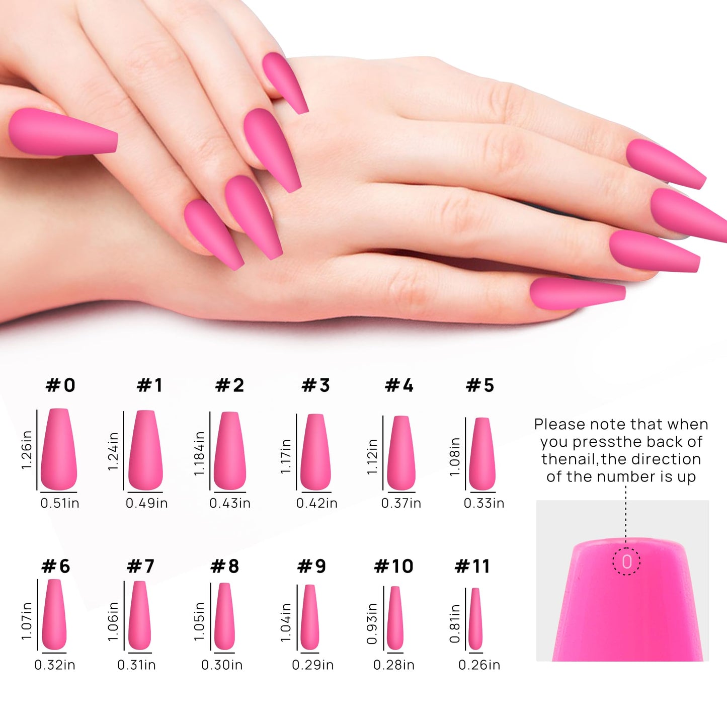 Press On Nails - LADYING 576 Pcs Medium Length T Shape Fake Nails with Nail Glue,Matte Press On Nails Full Cover Acrylic False Nail Art,24 Color Stick On Nails With Four (6g) Nail Glue for Nail DIY