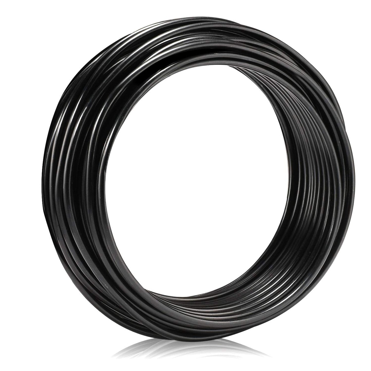 KSVZS Aluminum Wire Black 9 Gauge 3.0 mm 32.8 Ft(10 M) Anodized Bendable Metal Craft Wire for DIY Floral