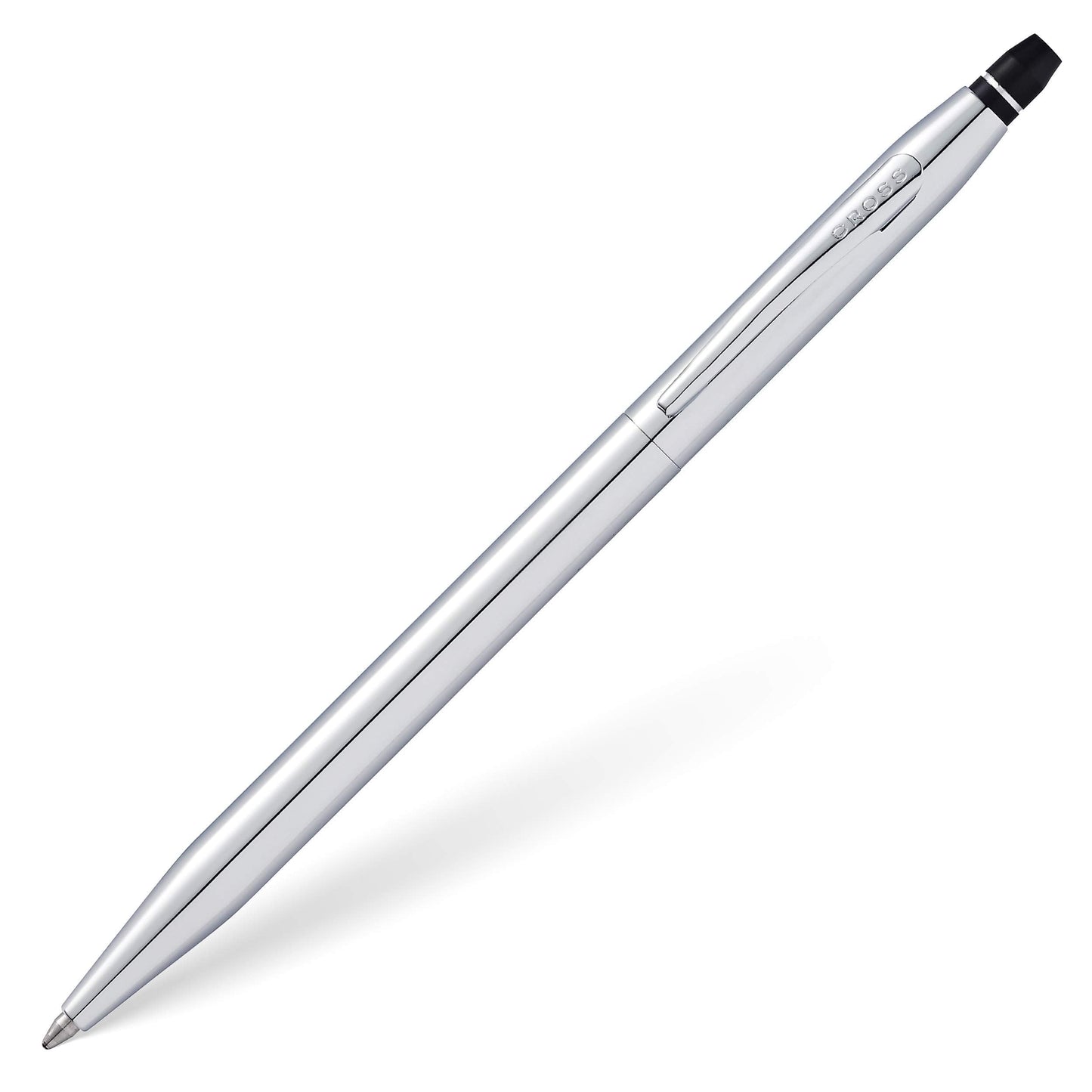 Cross Click Chrome Ballpoint Pen - High-End Writing Tool for Versatile Use - Smooth Writing & Journaling - Elegant Accessory - Long-Lasting - Black Ink - Includes Gift Box
