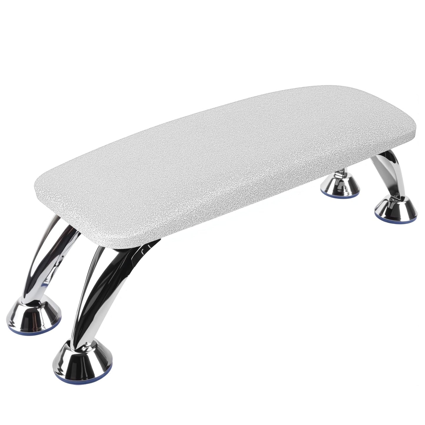 LIONVISON Arm Rest for Nails Tech: Microfiber Leather Hand Rest for Nails Cushion, Hand Rest Pillow for Nails Toenails, Detachable Nail Art Accessories Tool for Nails Tech (Glitter Silver)