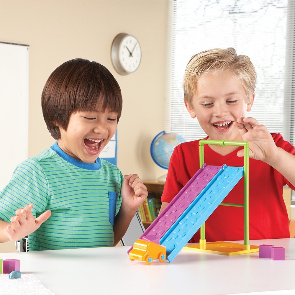 Learning Resources STEM Force & Motion Activity Set - Toddler Sensory Toys, Critical Thinking, Problem Solving, Building Toys, Fine Motor Skills, Physics Games for Kids, Gifts for Boys and Girls