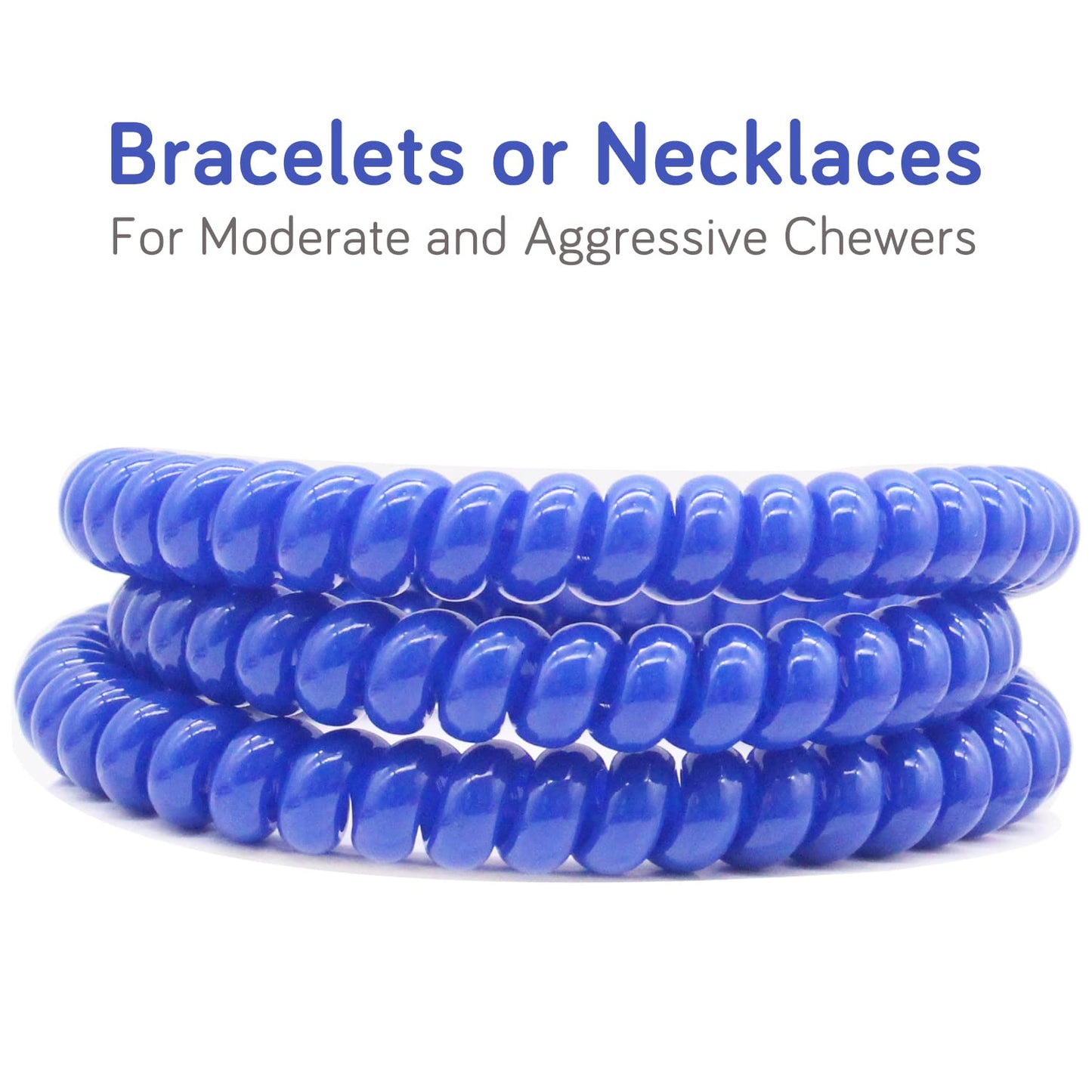 Xtra Xtra Tough (XXT) Sensory Chew Necklaces for Sensory Kids - Durable Teething Necklace for Kids with Autism SDP ADHD - Chewlery for Aggressive Chewers (6 Pack)