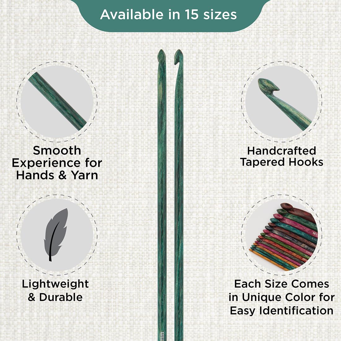 KnitPro Dreamz Afghan/Tunisian Crochet Hook | US Size E (3.5mm)