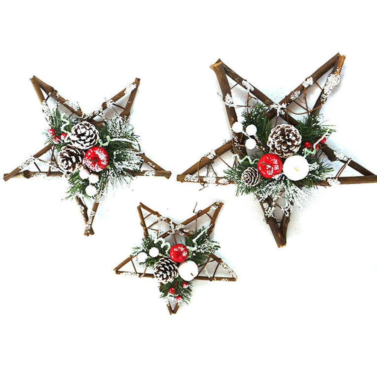 Natural Grapevine Mesh Star Wreath DIY Craft Vines Base Grapevine Roll for Rustic Summer Fall Christmas Wreath Door Garland Hanging Decor