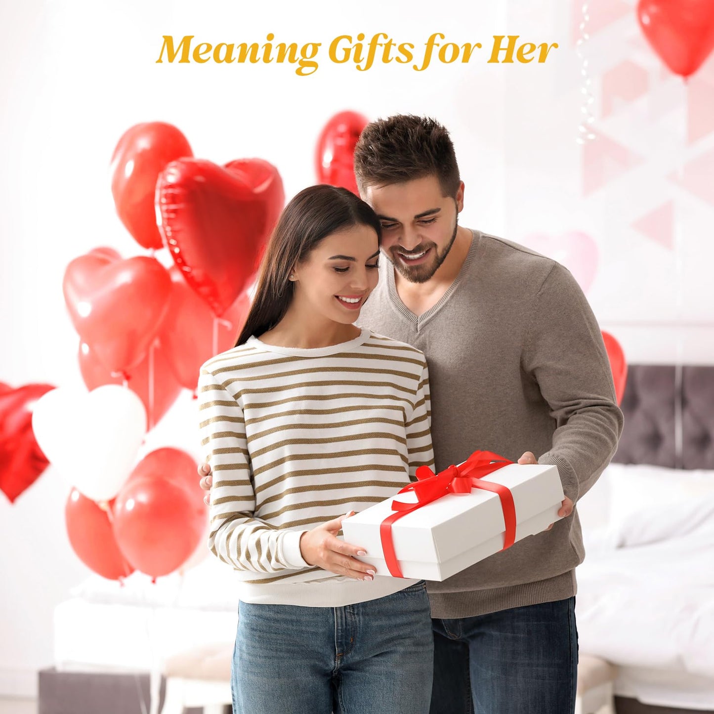 MysticGlitz Anniversary Romantic Gifts for Wife, Heart Crystal Keepsake Decor, LED Light Base Night Lamp, Thoughtful Birthday Gift for Her, Wedding Anniversary Present for Wife