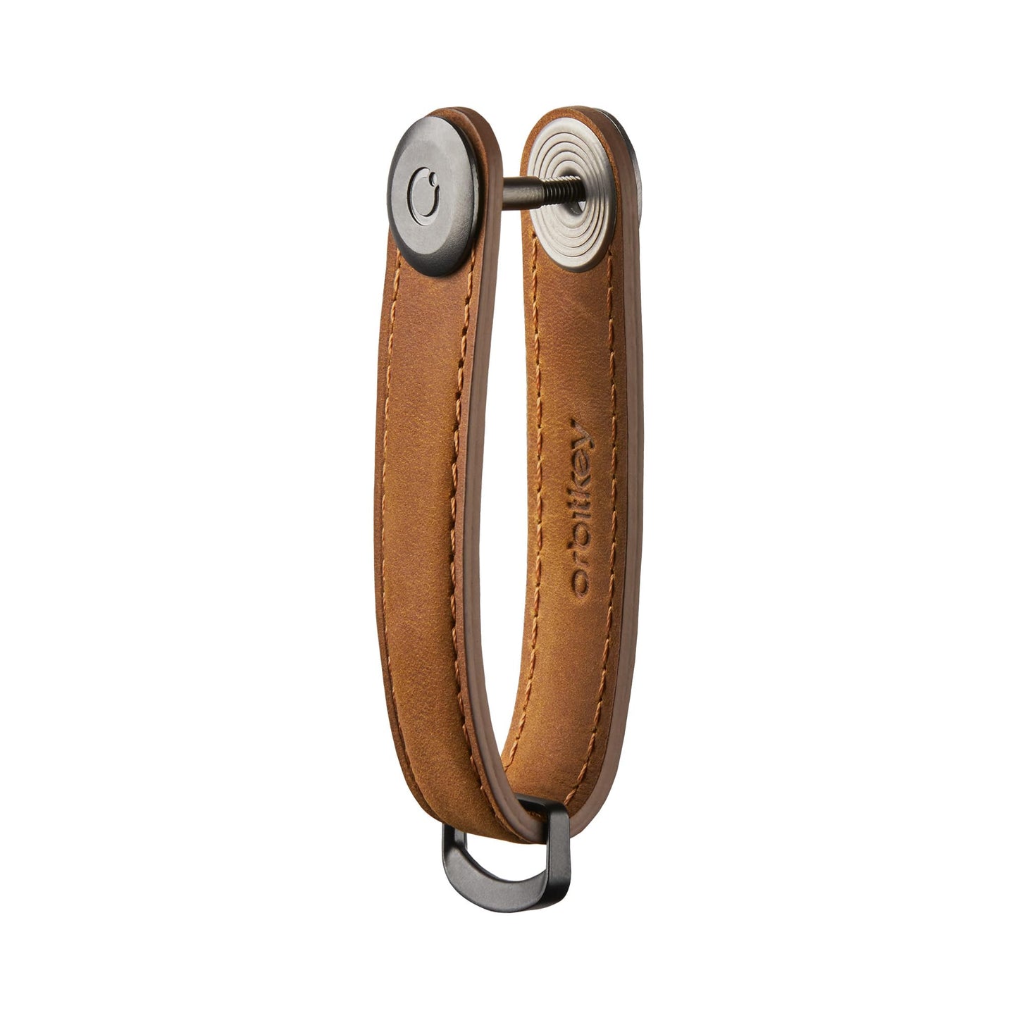 Orbitkey Crazy Horse Leather Key Organizer | Holds up to 7 Keys, Chestnut Brown