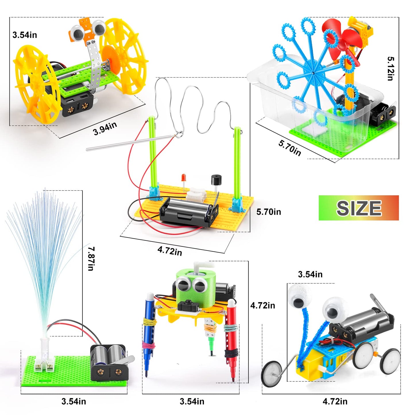 Science STEM Kits for Kids Age 8-12 6-8 12-14 10-12, STEM Toys for Ages 8-13, Boys Girls Crafts, Electronic Robotic Projects Experiments Engineering Activities, DIY Coding Robots 6 7 8 + Year Old