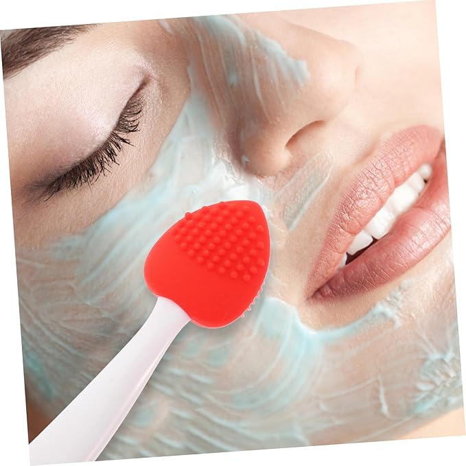 6pcs Silicone Nose Scrubber and Lip Scrub Brush Kit Double-Sided Exfoliating Facial Cleaning Tool for Makeup Lovers for Nose and Lip Care