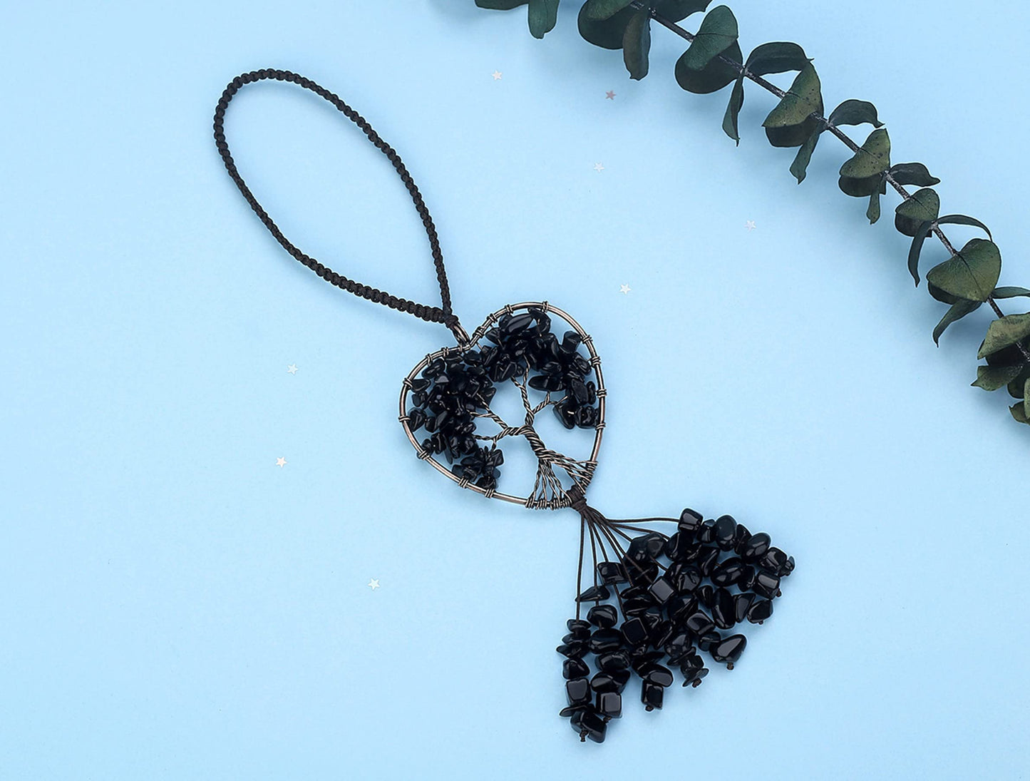 XIANNVXI Black Obsidian Beads, Natural Chip Stone Beads 400Pcs Crystal Bead 5-8mm Irregular Healing Crystal Loose Rocks for DIY Jewelry Making