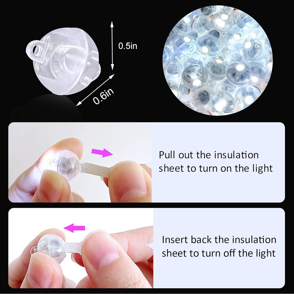 ZGWJ 100PCs Flash Mini Led Lights for Paper Lantern, Led Balloons Light up Balloons for Neon Party Lights Easter Eggs Christmas Halloween Birthday Party Wedding Decoration