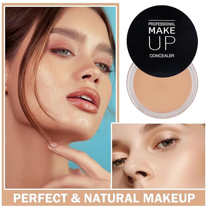 Under Eye Concealer for Dark Circles Color Corrector Pro Full Coverage Concealer de oieras Long-lasting Cover up Makeup -03 Netural