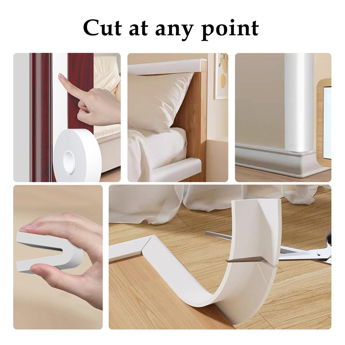 White Foam Weather Stripping Door Seal