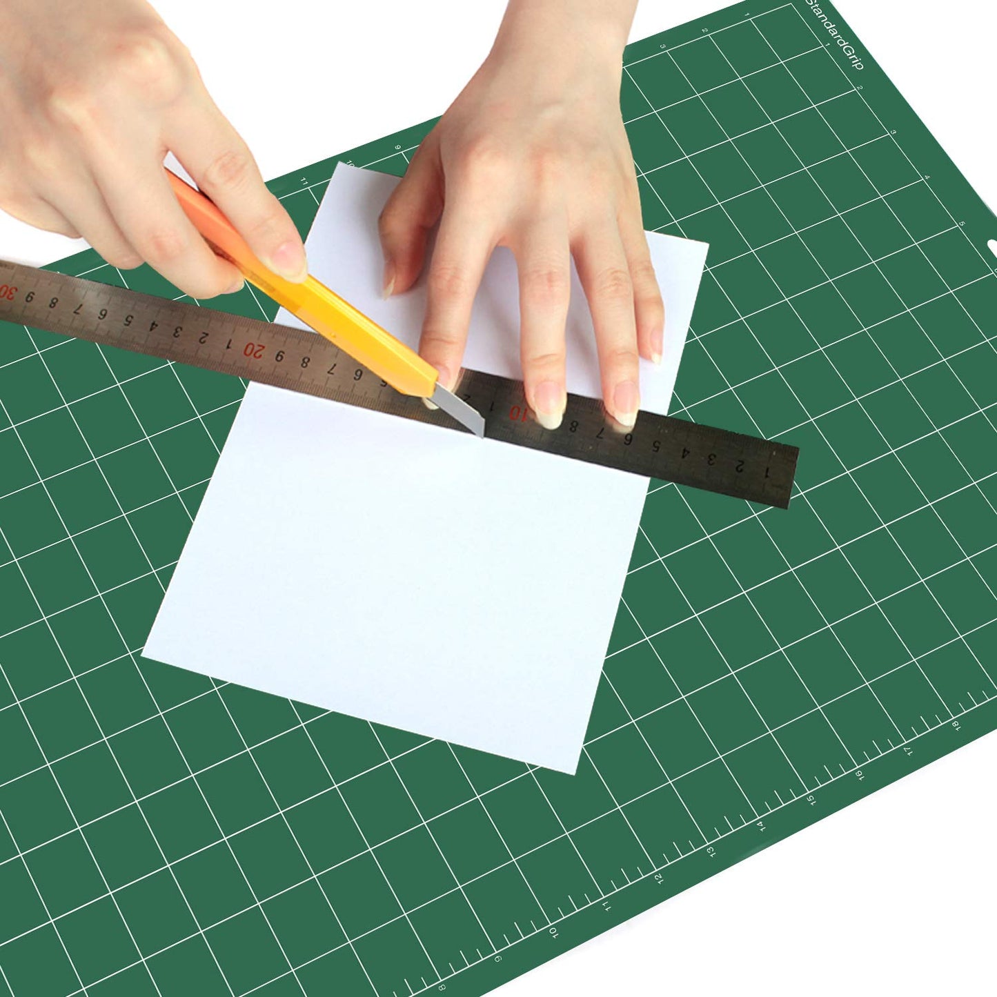 DOOHALO Cutting Mat Compatible with Cricut Explore Air2/One, Maker Smart Cutting Machine Expression 12 X 24 inch 3 Pack Replacement Adhesive Vinyl Mats Green Color Standard Grip Cutting