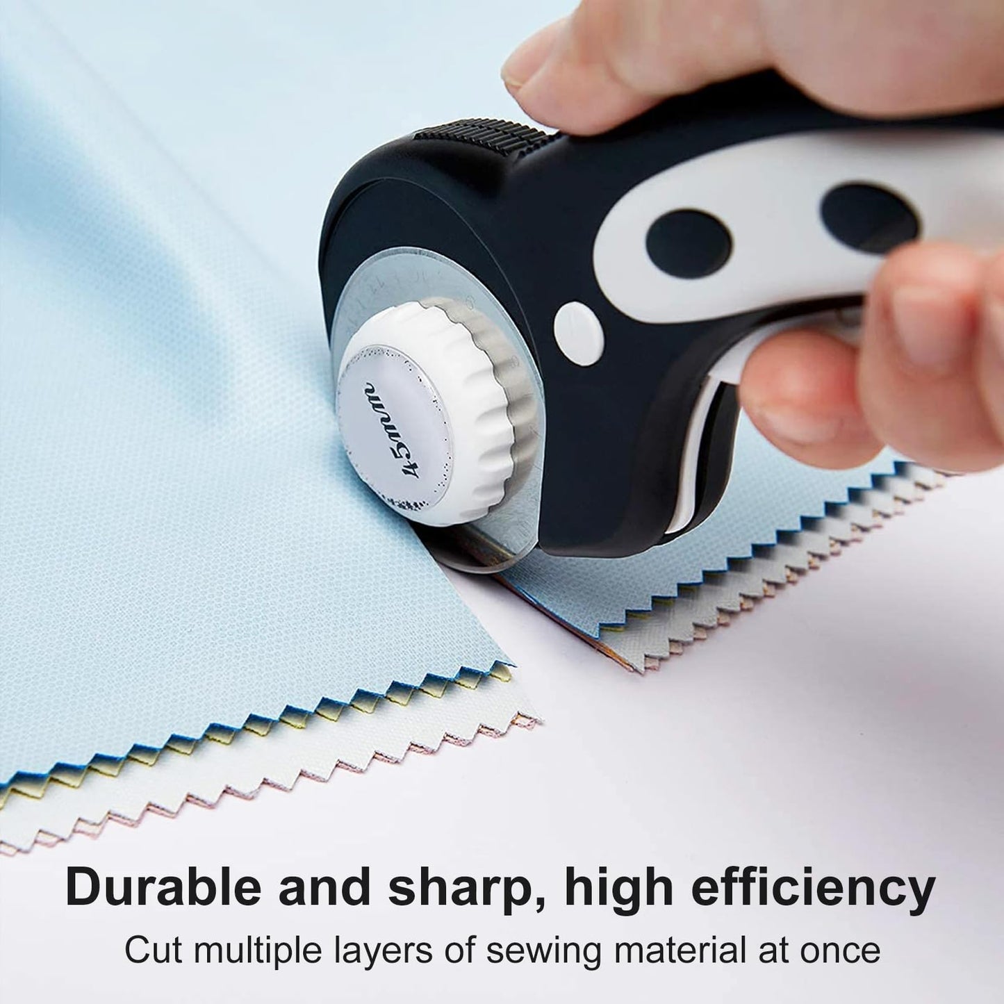 10 Packs 45mm Rotary Cutter Blades 45mm Quilting supplies Rotary Cutter Blades for fabric by SSPONT, compatible with OLFA,Fiskars,Mr.Pen,DAFA,Truecut etc. Sewing Arts Crafts, Sharp and Durable