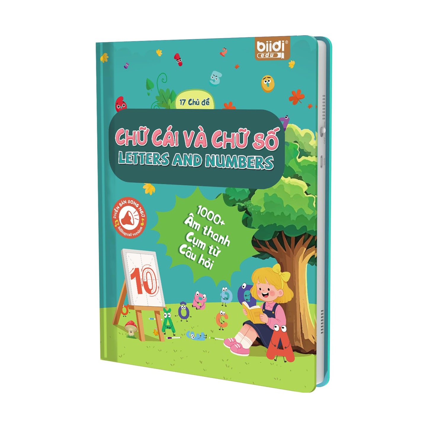 biidi Vietnamese-English Book for Bilingual Kids. Learn Vietnamese Alphabet. Vietnamese Books for Toddlers Learning Toy （Alphabet & Number）