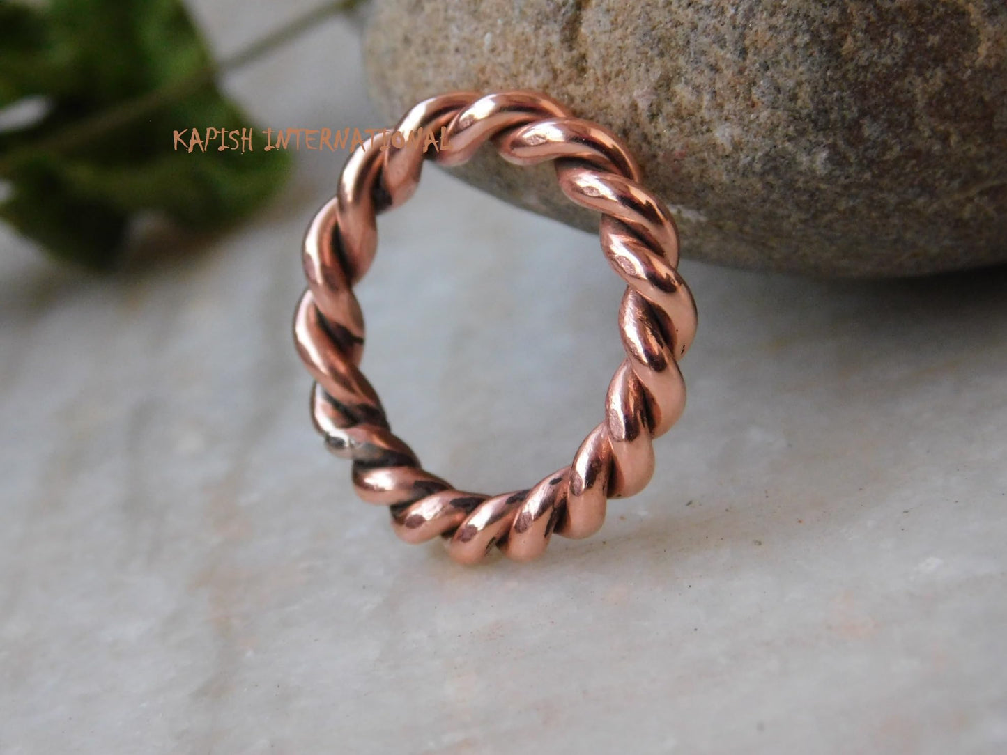 Pure copper tensor rings twisted, Simple ring, Tensor Rings Twist Ring Jewelry, Solid Copper Twisted ring for Men and Women, Jewelry for Unisex, (9.5)
