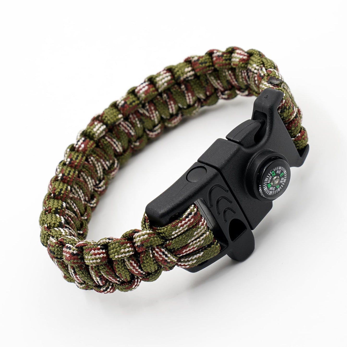 RLXMARTD 8 Pack Emergency Survival Bracelet with Whistle and Compass,Survival Kit,Wildness Emergency Survival Kit for Camping,Outdoor Travel, Hiking