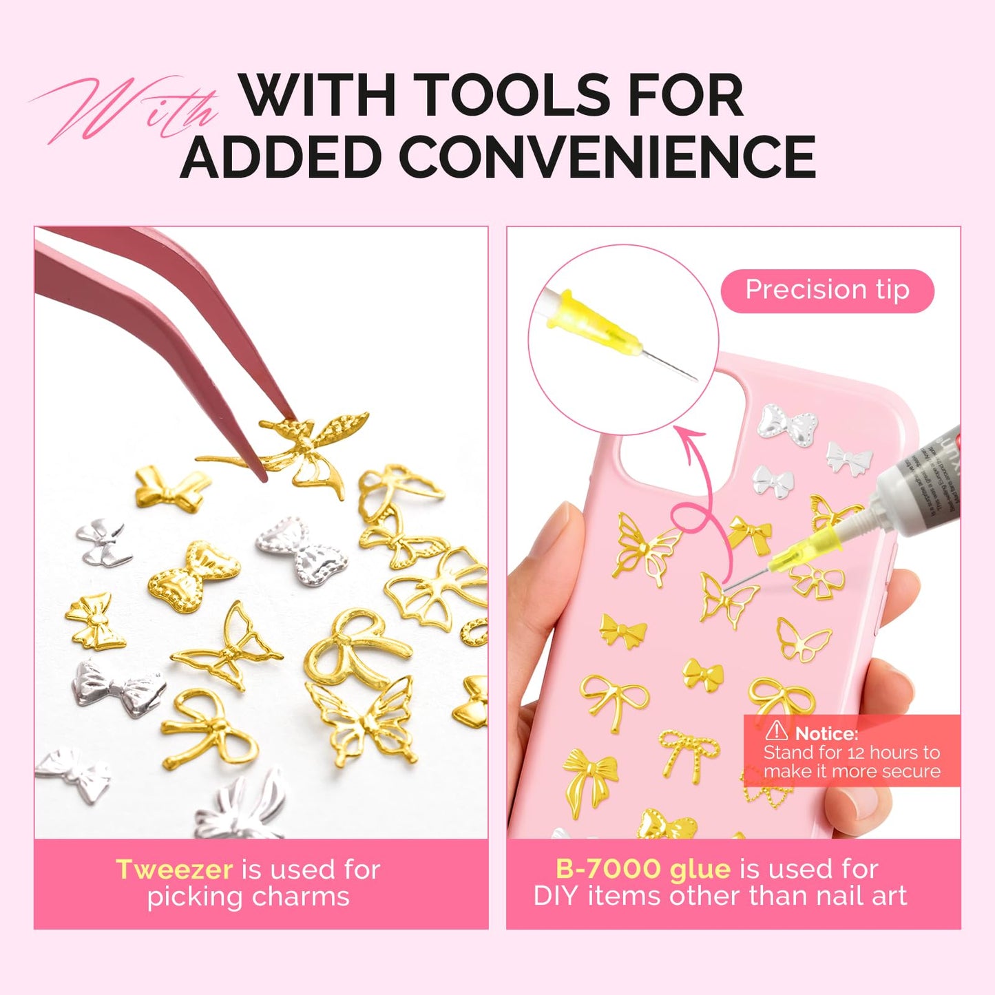 MelodySusie Portable Kids Nail Dryer with 3D Nail Charms and Gems