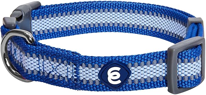 Blueberry Pet Essentials Matching Large Dog Collar | Adjustable Classic Solid Color Nylon Dog Collars for Large Dogs | Reflective Rouge Red Dog Collar for Large Dogs