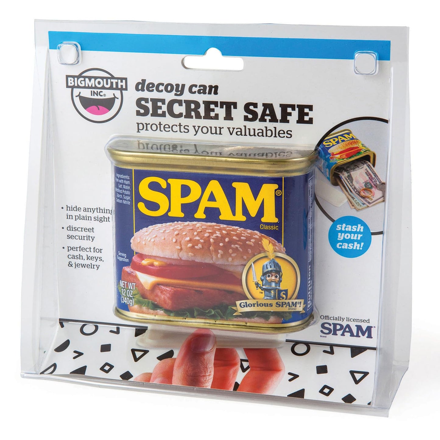 BigMouth Spam Diversion Can Safe, Hidden Stash Container for Valuables, Realistic Weighted Secret Compartment
