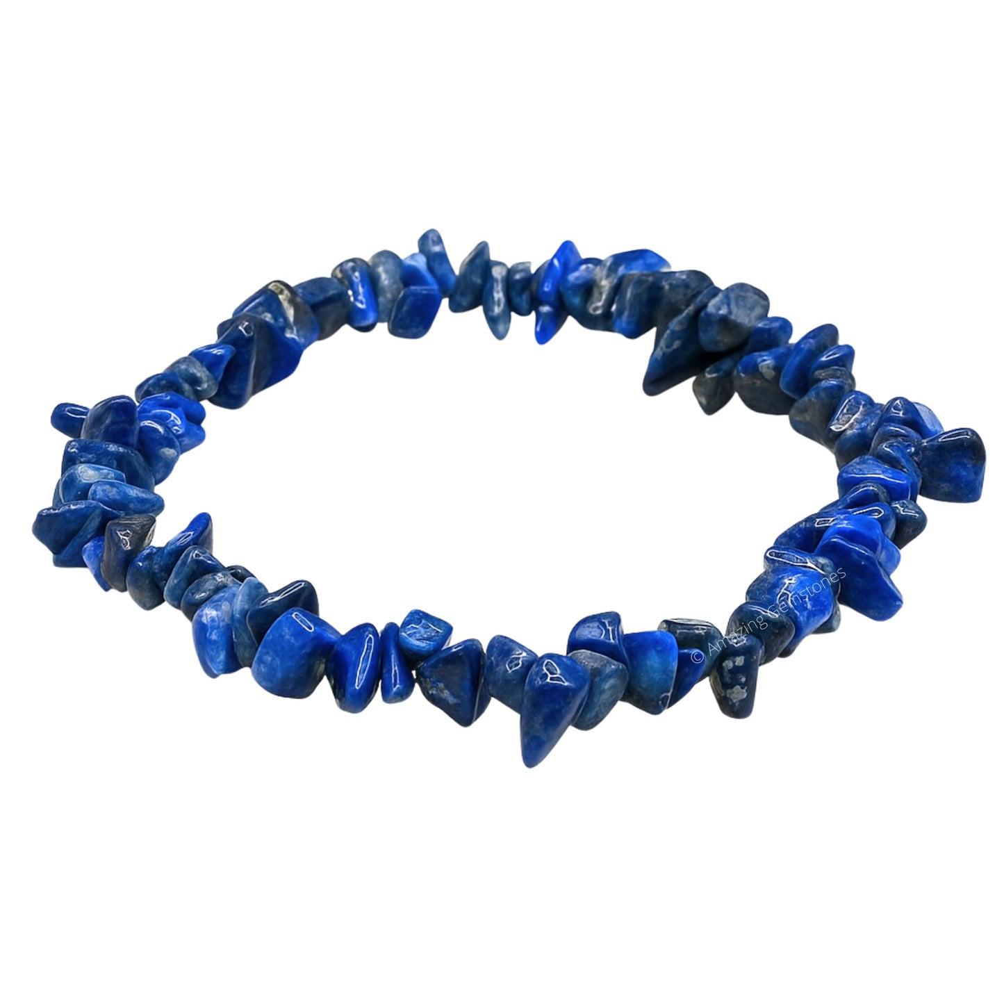 Amazing Gemstone Chips Bracelet (Lapis Lazuli)