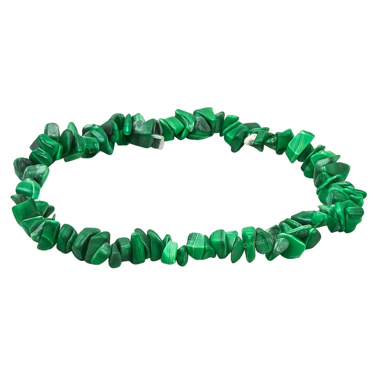 Amazing Gemstone Chips Bracelet (Malachite)