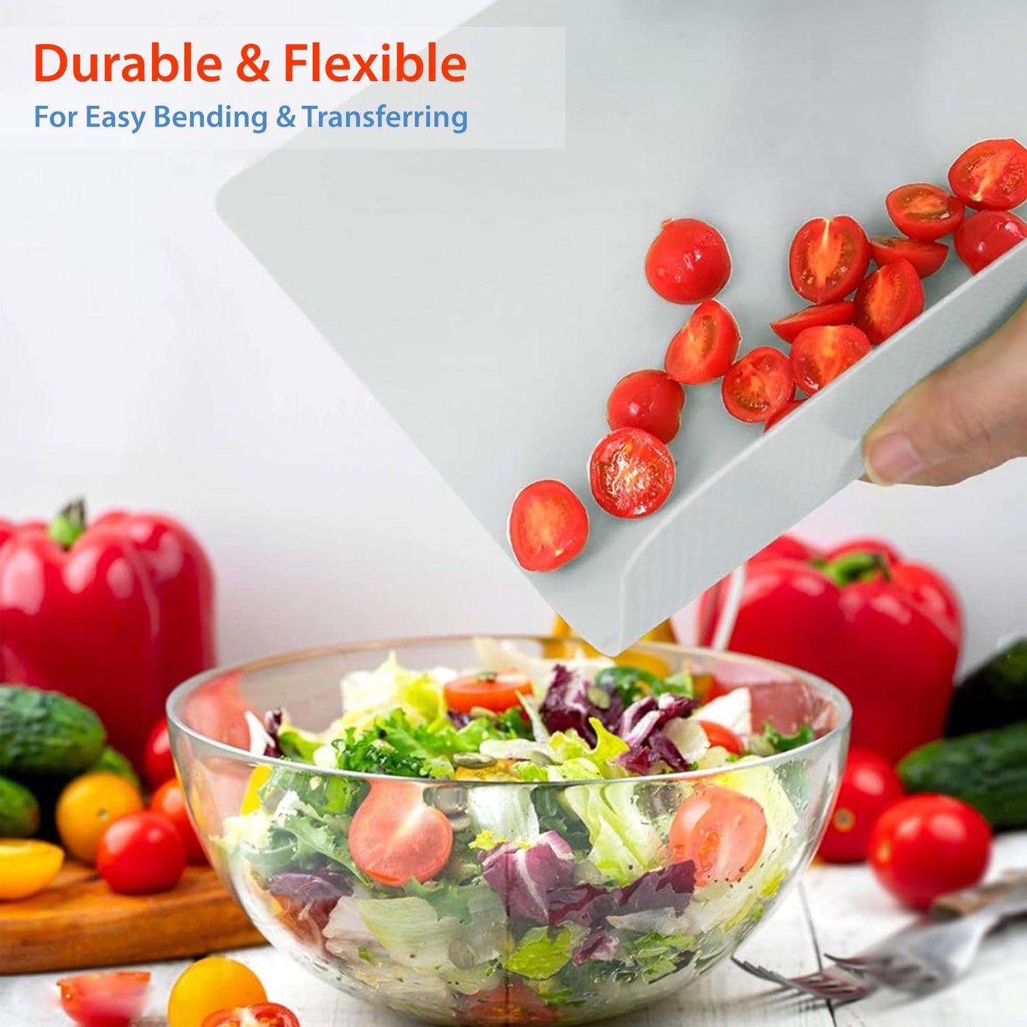 MonsterMat Extra Large Flexible Kitchen Mat – 23.4" x 35.6" x 0.08" – Ultra Thin Chopping Board, durable, Non-Slip, and Versatile Kitchen Extra Large Cutting Board and Craft Cutting Mat (1)
