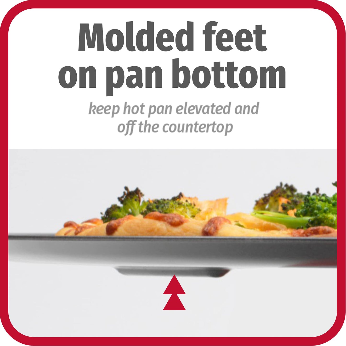 GoodCook AirPerfect 14 Inch Insulated Nonstick Carbon Steel Pizza Pan with Cutting Guides, Perforated, Gray