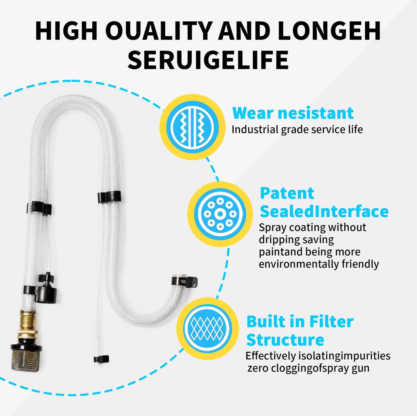 Suction Tube Kit Suitable for Graco Magnum Stand Model Paint Sprayer