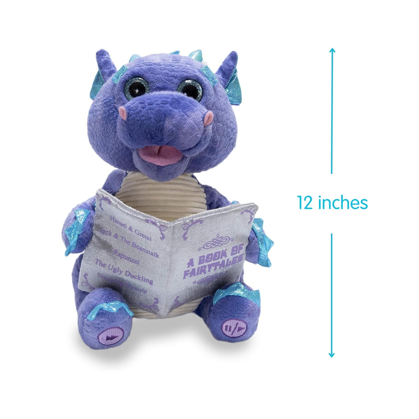 Cuddle Barn | Duncan The Dragon & Twinkling Starlight The Elephant, Animated Stuffed Animal Plush Toys, Bundle of 2