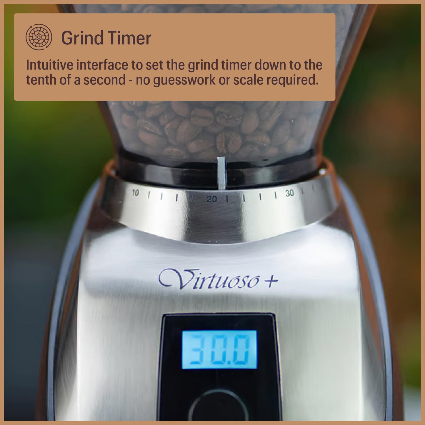 Baratza Virtuoso+ Coffee Grinder ZCG587BLK, Black