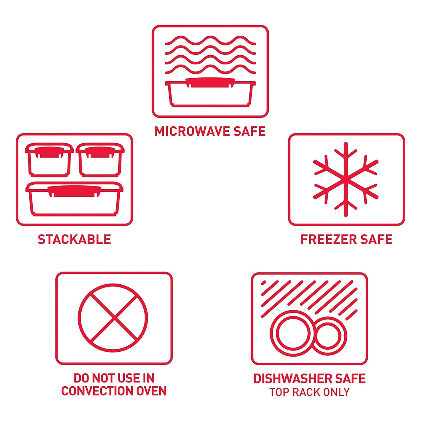 Sistema Heat & Eat Microwave Container Set, 4 Rectangular Microwaveable Food Containers with Lids & Steam Release Vents, Dishwasher & Freezer-Safe Food Storage, 2 x 1.25L & 525mL Sizes, BPA-Free