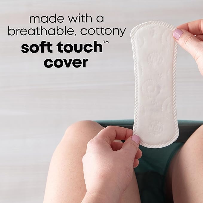 U by Kotex Panty Liners, Clean & Secure, Light Absorbency, Extra Coverage, 112 Count (Packaging May Vary)