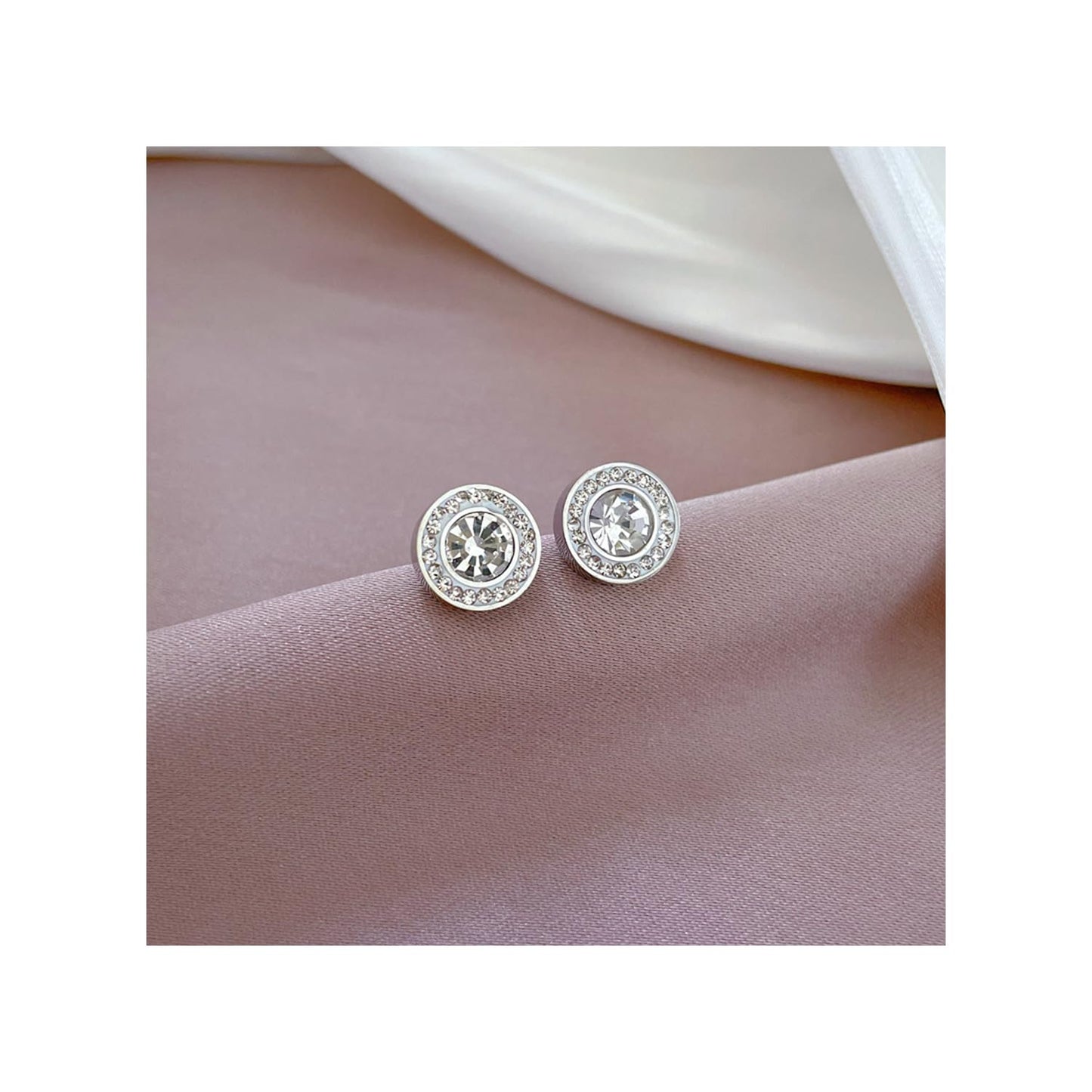 Lymphatic Earrings, 2 Pairs Histone Lymphvity Magnetotherapy Germanium Earrings Gold Silver Hypoallergenic Unique Elegant Hoop For Women Men Jewelry Gift (Silver)