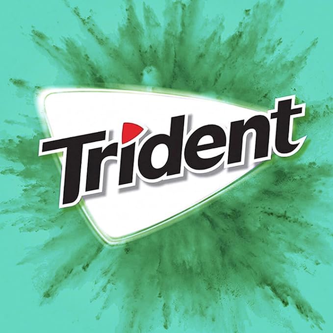 Trident Minty Sweet Twist Sugar-Free Chewing Gum, 12 Packs of 14 Pieces (168 Total Pieces)
