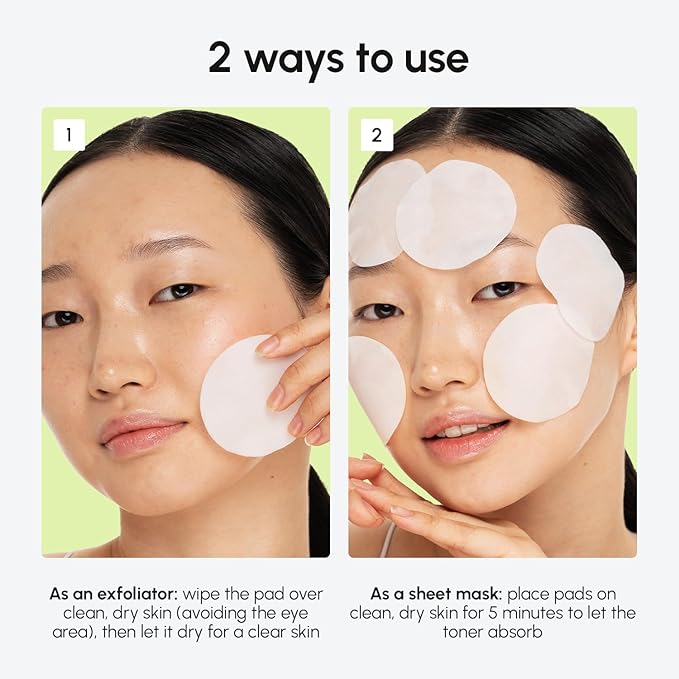 MAREE Blemish Toner Polishes - Daily Facial Radiance Toner Polishes - Witch Hazel Acne Face Toning Pads - Acne Skin Care with BHA Salicylic Acid - Cleansing Pad for Face - Blemish Clearing Wipes