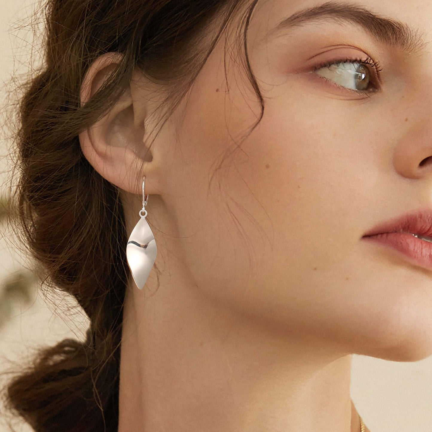 925 Sterling Silver Dangle Earrings for Women Leverback Teardrop Earrings Hypoallergenic Silver Dangle Drop Earring for Gifts (Filigree-B-G)