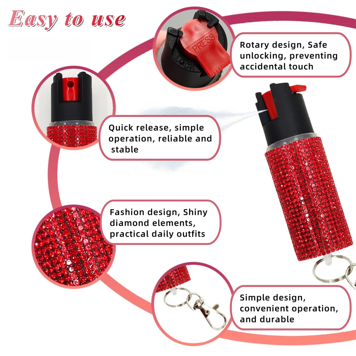 KLKOKVKE Gift Keychain Set for Women Including Wrist Strap, Heart Accessory, Petal Decor and Pom Pom Brown