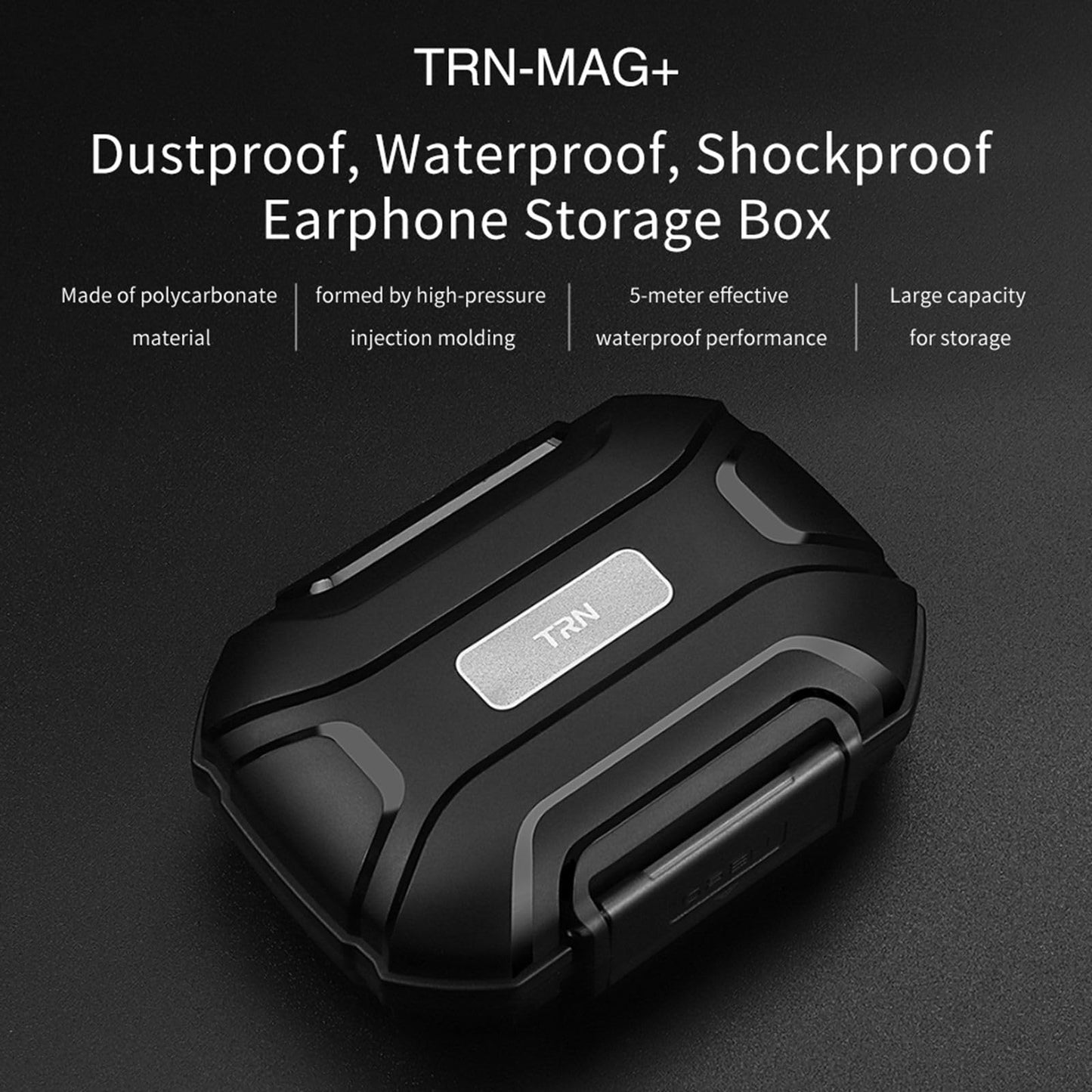KYUHEEO in Ear Monitor Case, Protective Earphones Storage Box Waterproof Small Earbud Hard Carrying Case for IEM Cables SD Memory Card Camera Chips Ear Tips CCA CCZ IEM