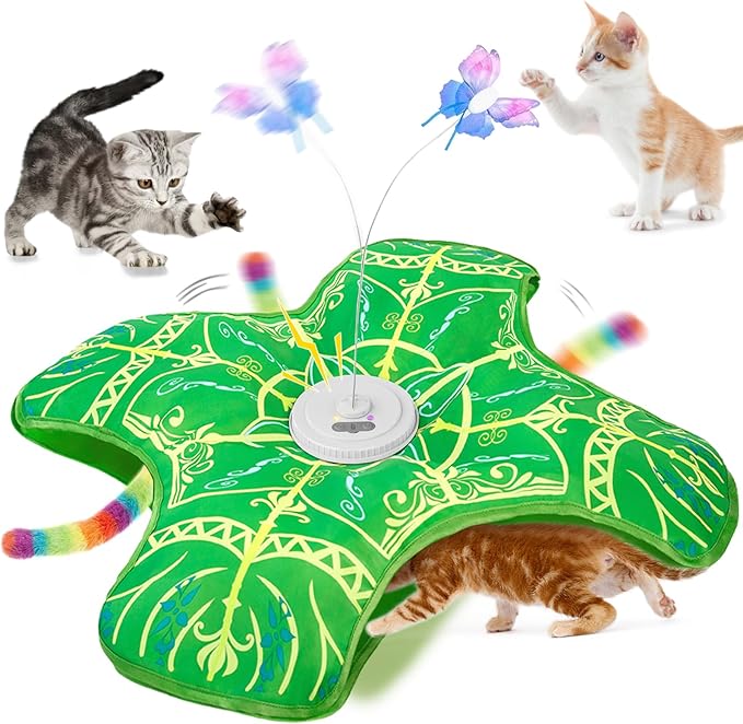 Qraxond Interactive Cat Toys for Indoor Cats,Automatic Kitten Tunnel Toy