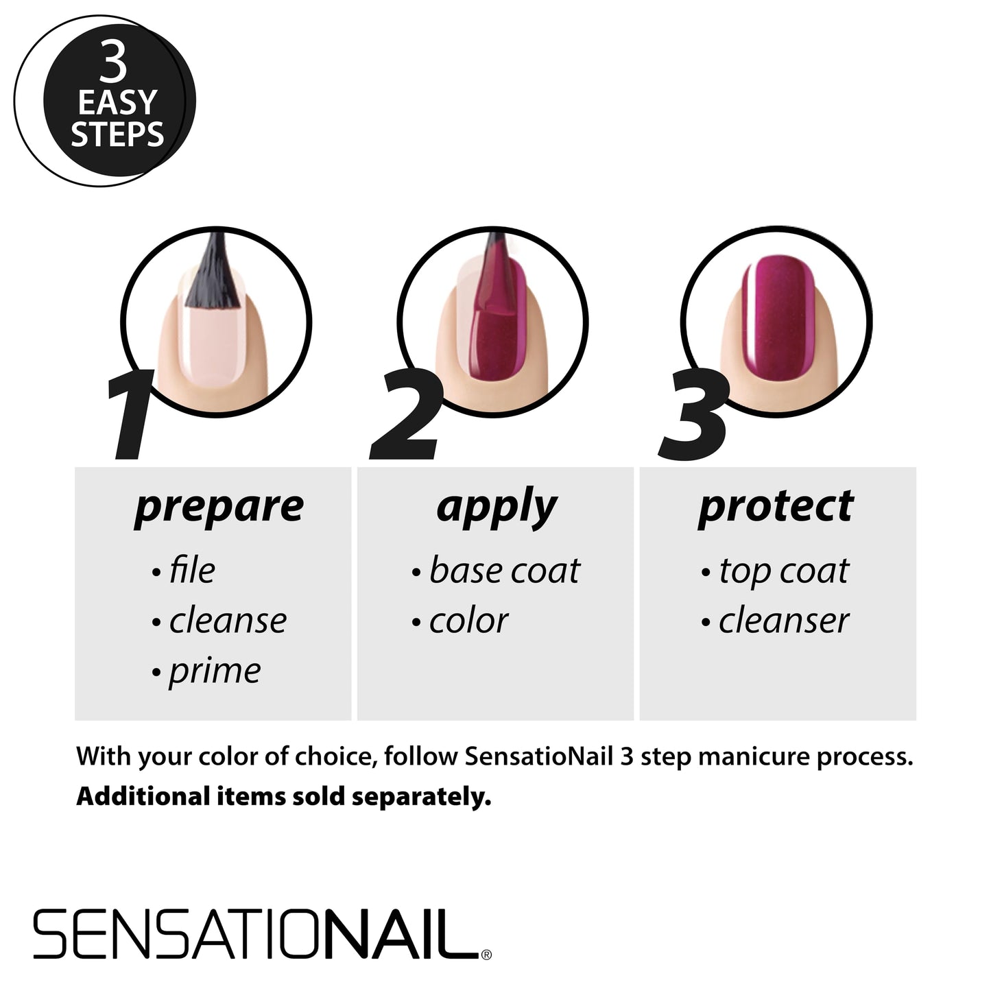 Sensationail Gel Nail Polish Color Kit, UV Everyday Multicolor Gel Nail Colors, Salon Quality, High Shine, Glossy Finish, Durable & Fast-Curing, Long Lasting, 10 Piece Giftable Set