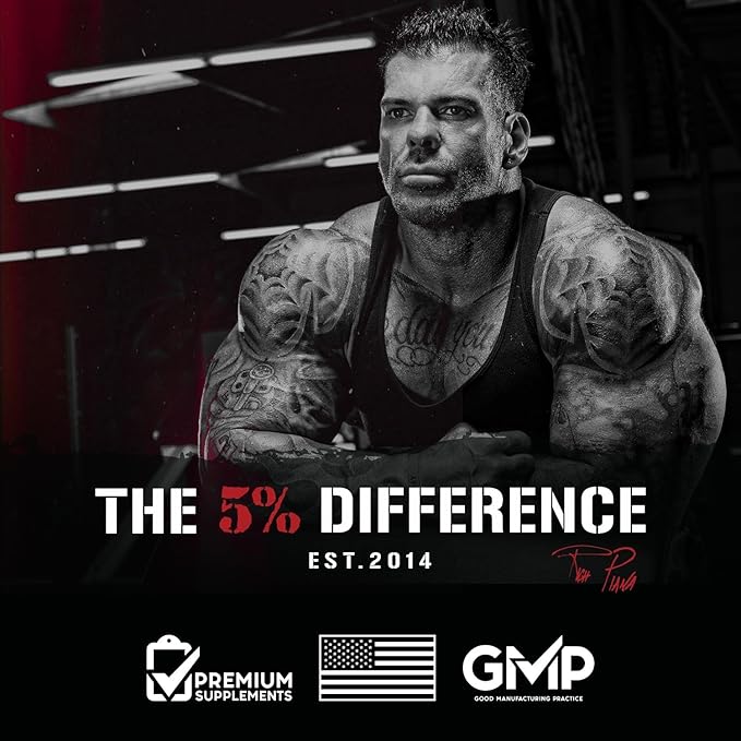 5% Nutrition FullAF Pre-Workout | Stim-Free with Massive Pumps | L-Citrulline, L-Taurine, Nitrosigine, GlycerSize (Push Pop)