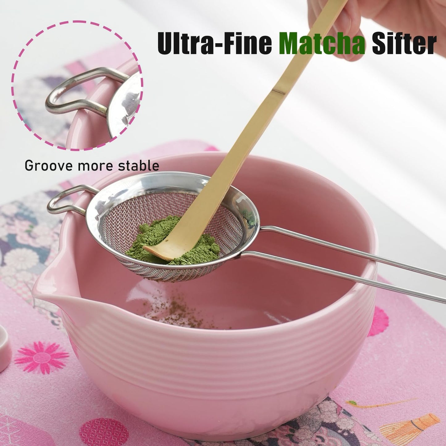 Clay&Fire Matcha Whisk Set, 9 pcs Ceramic Matcha Set, Gifts for Women,Matcha Bowl with Spout and Whisk, Matcha Kit for Matcha Lovers, Gift Mother's Day, Birthday, Anniversary