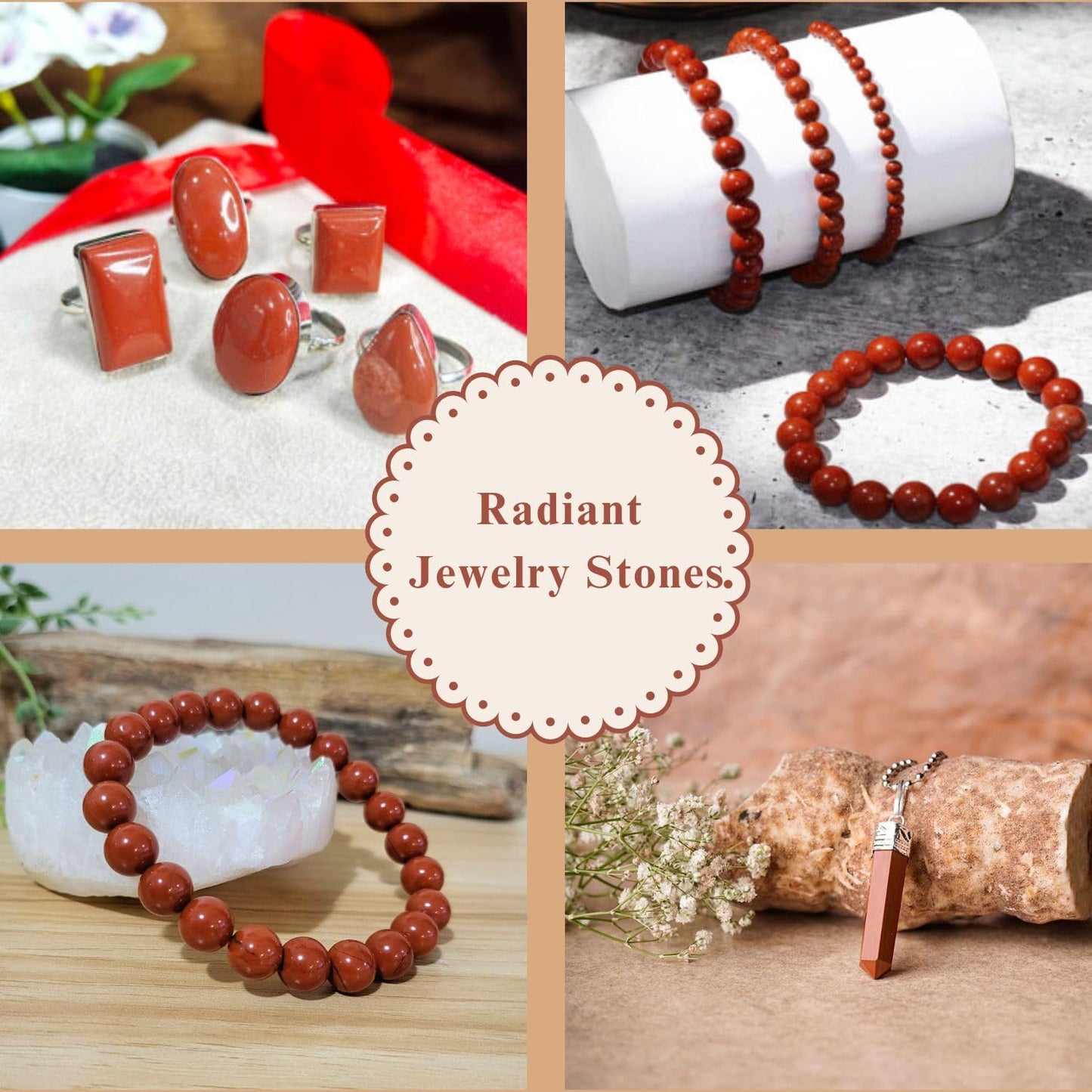 Crystals, Rocks, Crystals and Healing Stones, Witchcraft Supplies, Healing Crystals, Stones, Healing Stones, Rock Collection, Agate, Raw Stones (Red Jasper, 2 Pcs)