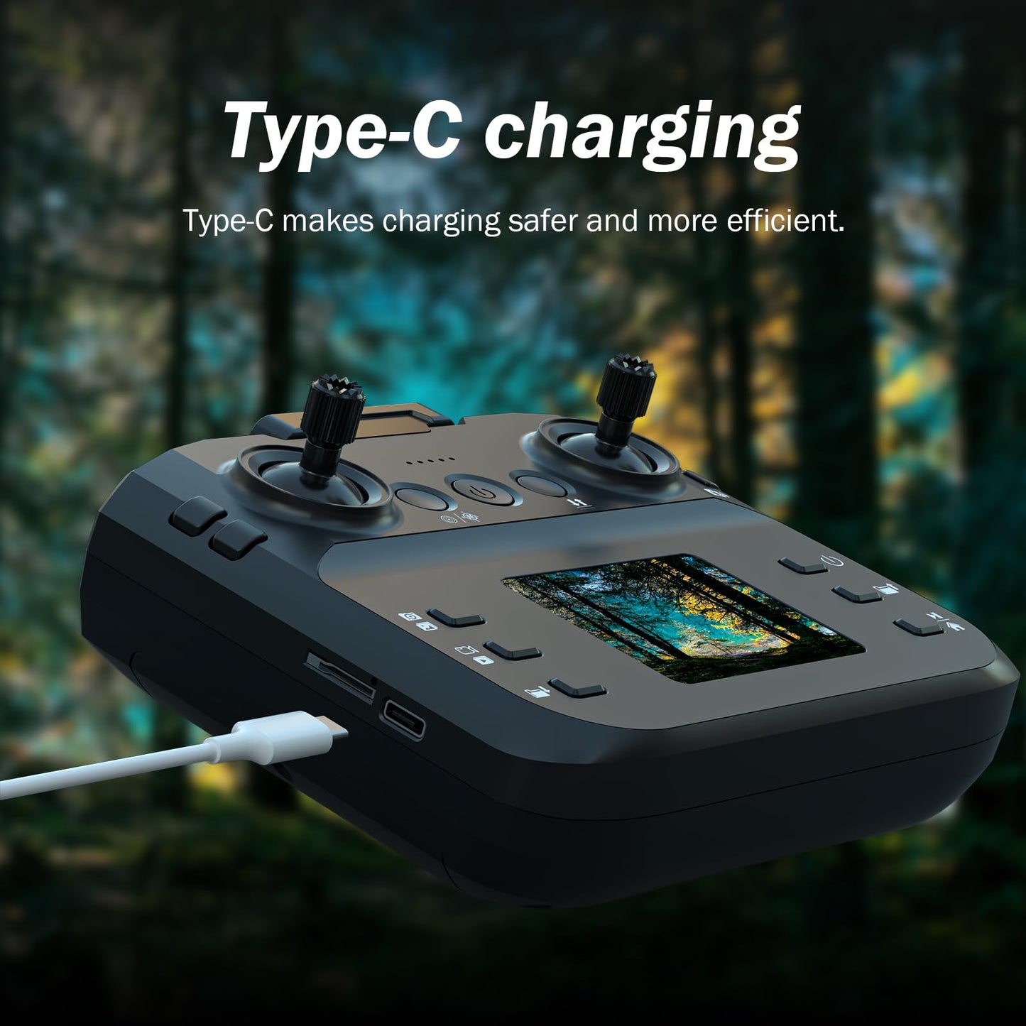F417PRO Drone with Camera 1080P for Adults Kids, Mini Drone with Screen, Adult Drone, Dual 90° Lens, LED Lights, Optical Flow, Modular Battery, Beginner Drone, One Key Start, Headless, 3D Flip, Case
