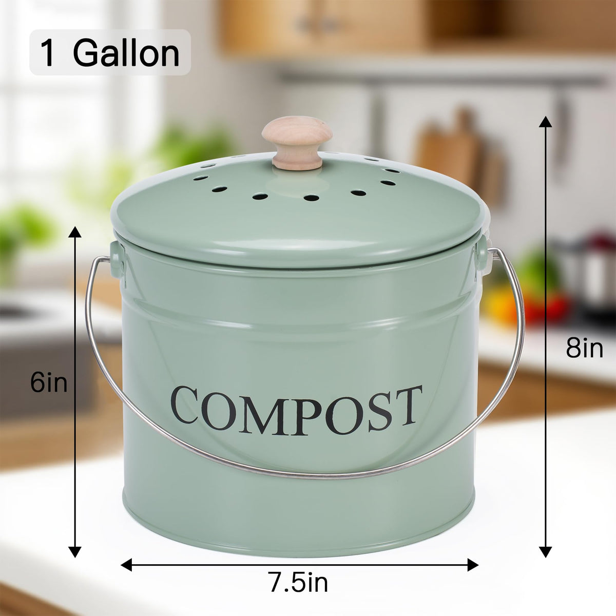 Compost Bin for Kitchen Counter
